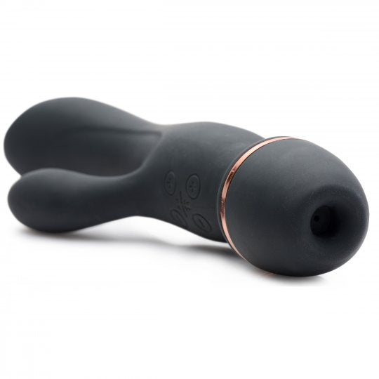 Shegasm Supreme 3 in 1 Silicone Suction Rabbit Vibe XR Brands