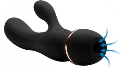 Shegasm Supreme 3 in 1 Silicone Suction Rabbit Vibe XR Brands