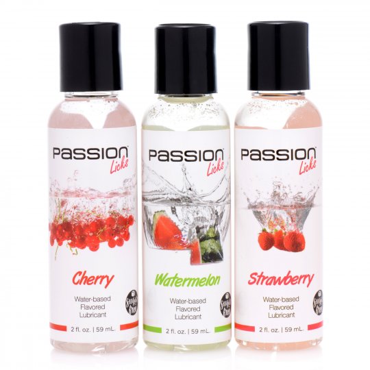 Passion Licks 3 Piece Flavored Lube Set Sex Distribution