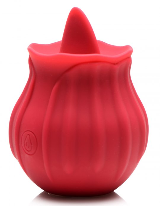 Bloomgasm Wild Violet 10X Silicone Clit Licking Stimulator - Red Inmi