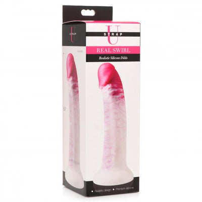 Swirl Realistic Silicone Dildo Strap U