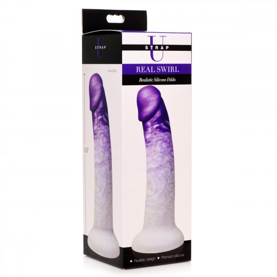 Swirl Realistic Silicone Dildo Strap U