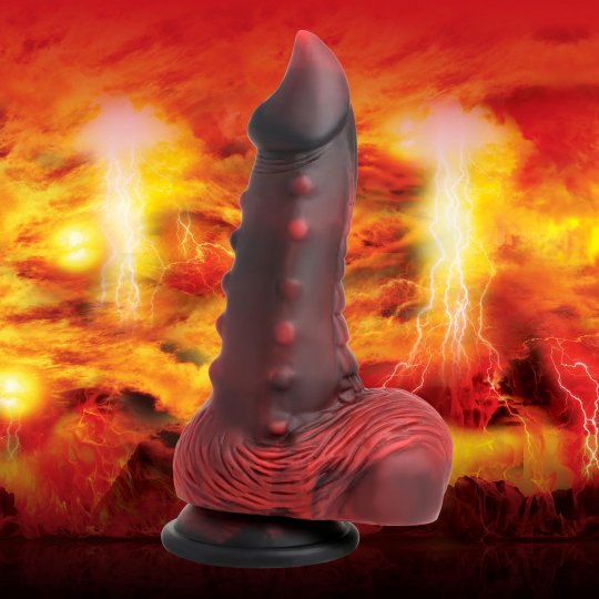 Lava Demon Nubbed Silicone Dild XR Brands