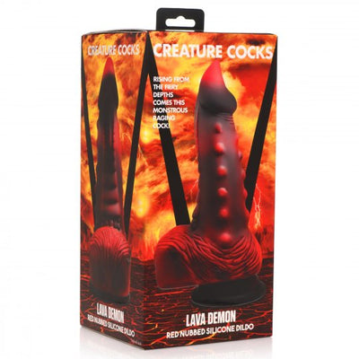 Lava Demon Nubbed Silicone Dild XR Brands