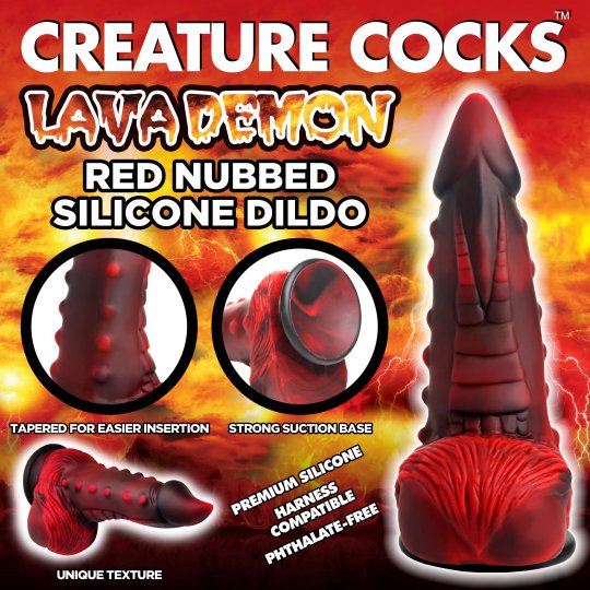 Lava Demon Nubbed Silicone Dild XR Brands