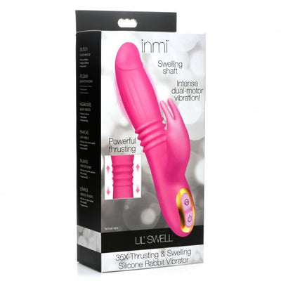 35X Lil Swell Thrusting and Swelling Silicone Rabbit Vibrator Inmi