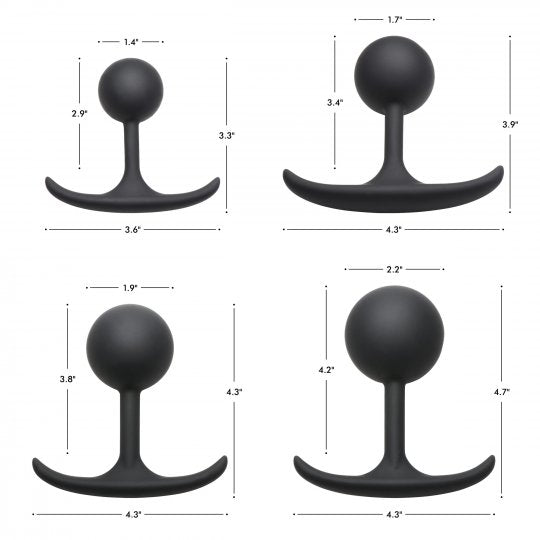 Premium Silicone Weighted Anal Plug Heavy Hitters