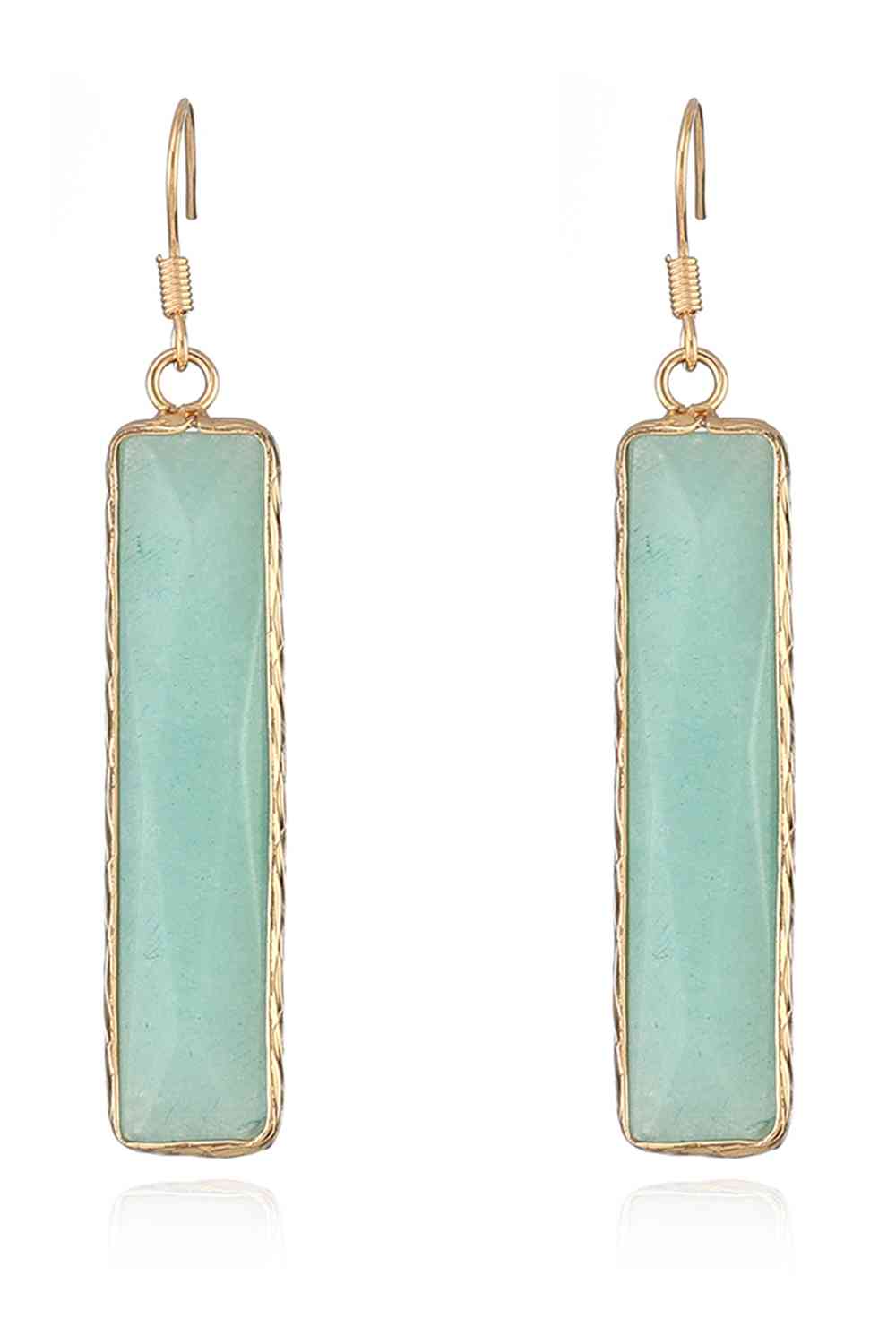 Natural Stone Drop Earrings