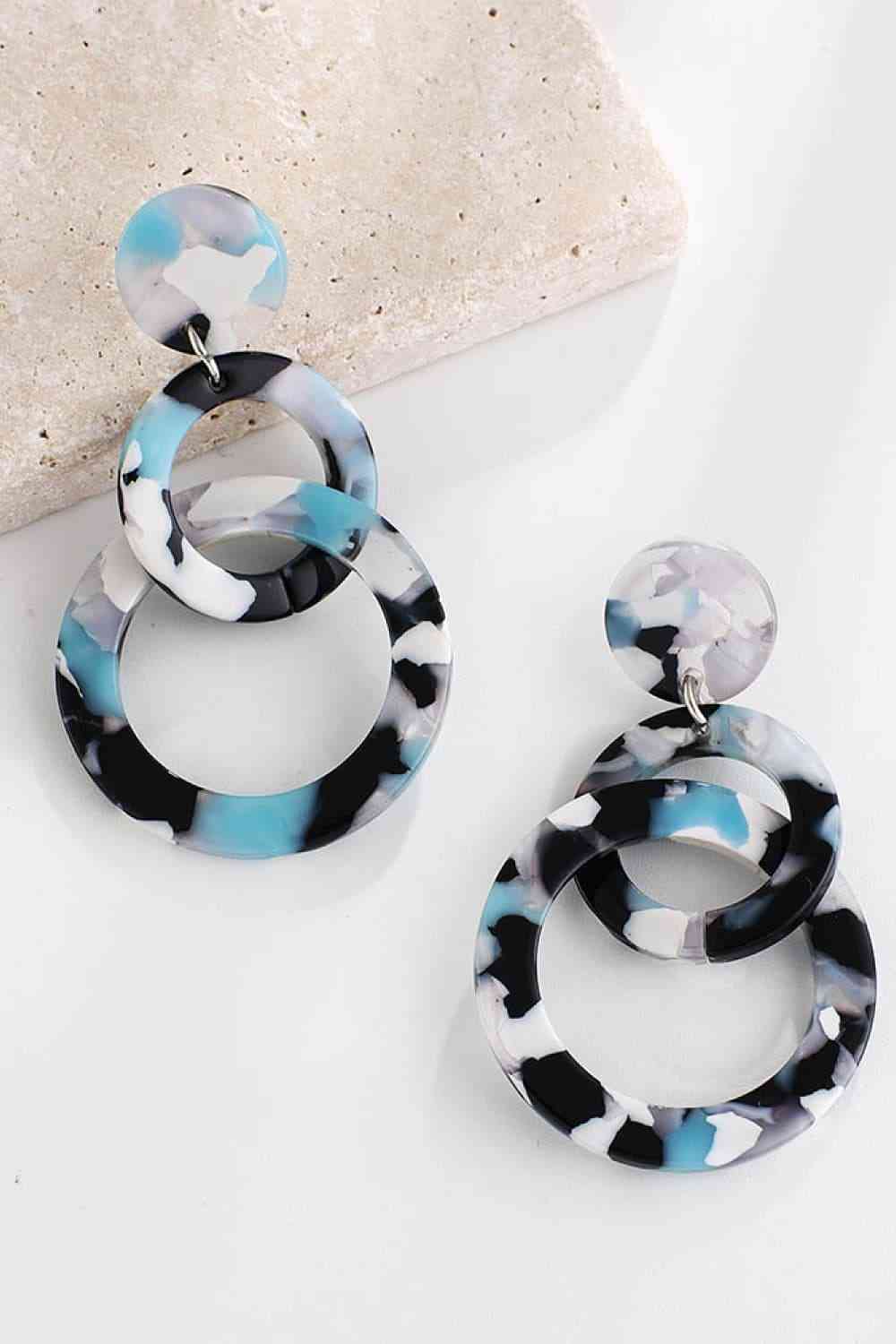 Acrylic Double-Hoop Earrings