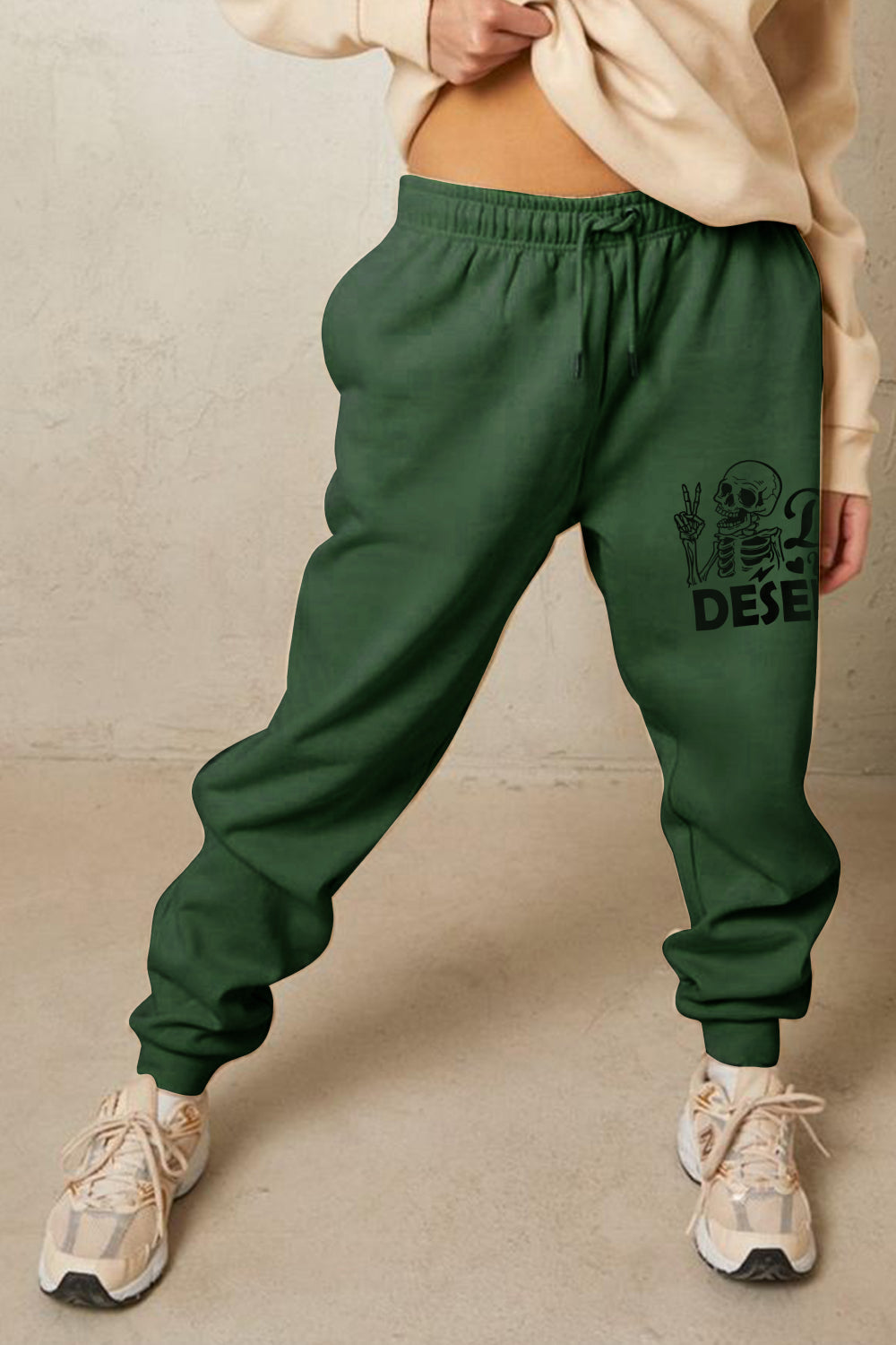 Simply Love Full Size HAVE THE DAY YOU DESERVE Graphic Sweatpants
