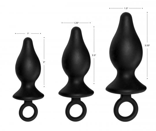 Trinity Vibes Silicone Butt Plug Kit Sex Distribution