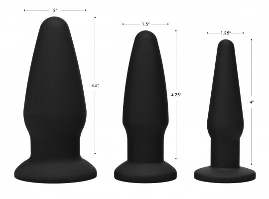 Trinity Silicone Butt Plug Kit Sex Distribution